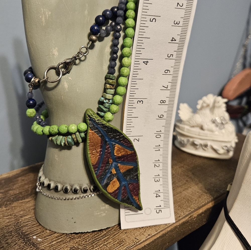 Polymer Clay/Bead Handmade Necklace Set